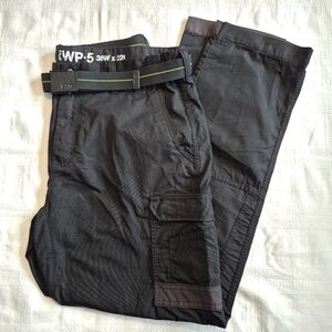 FXD Men's 38 x 32 black stretch belted work pants style WP-5 NWOT